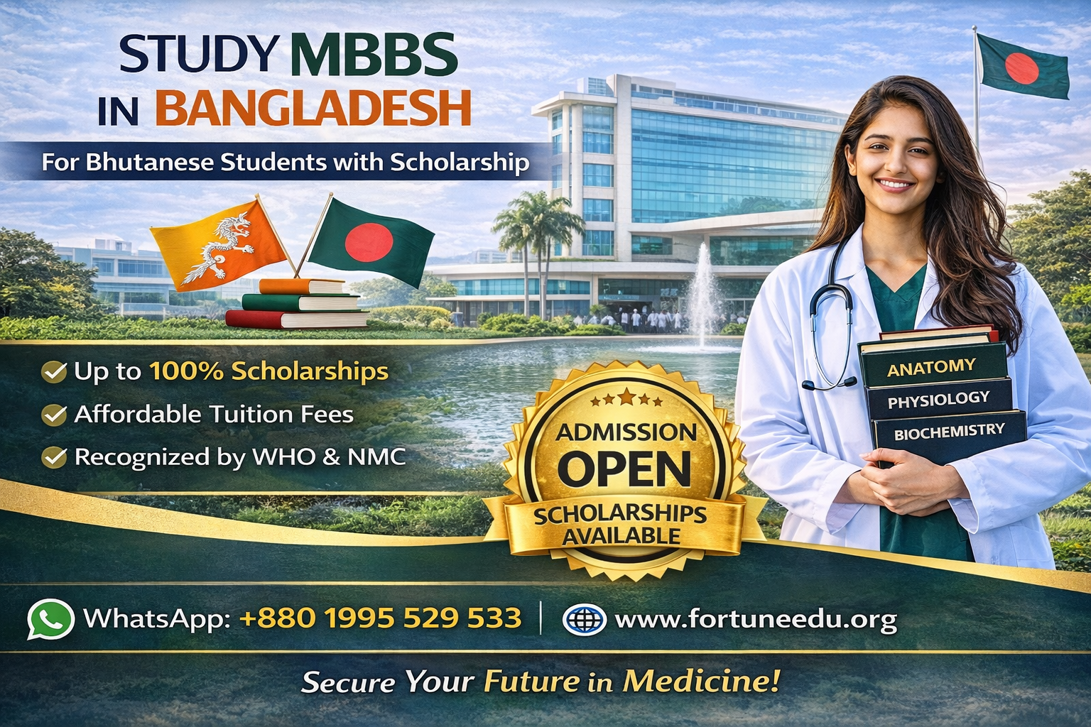 MBBS in Bangladesh with Scholarship at Army Medical Colleges